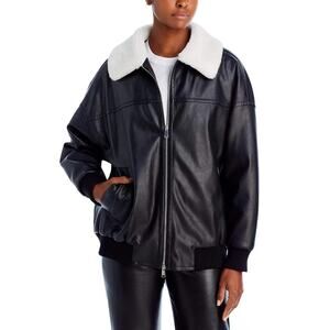4th & Reckless Women's Full Zip Benson Jacket Long Sleeve Black Size XS NWT